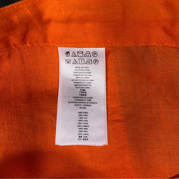Michael kors orange linen shorts size 4. - Picture 4 of 4